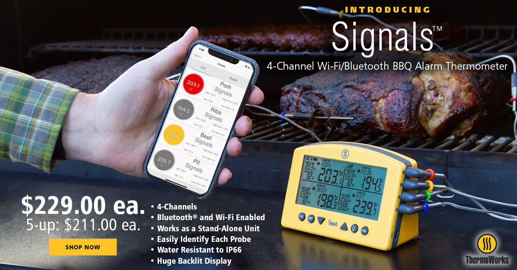 Signals–4-Channel Wi-Fi Bluetooth BBQ Alarm Thermometer